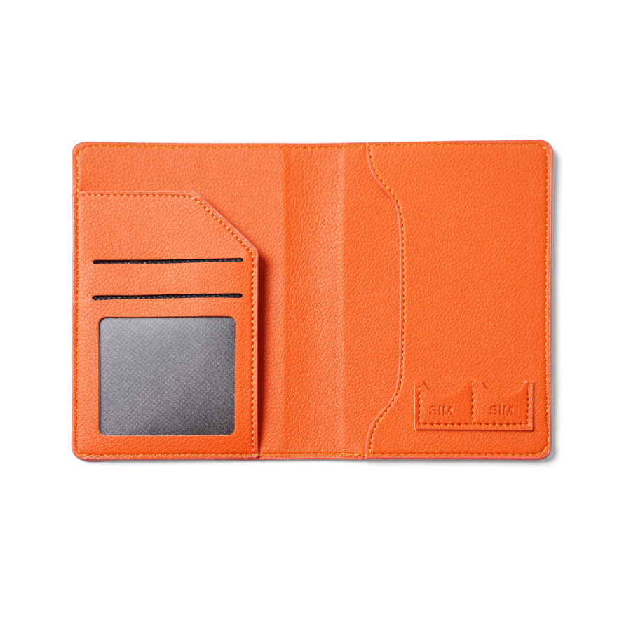 Ví đựng hộ chiếu/passport The Travel Star Leather Passport Cover S Orange