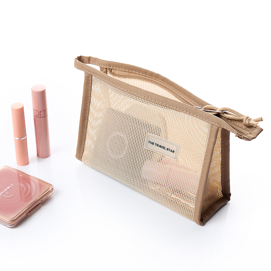 Túi đựng mỹ phẩm The Travel Star Summer VER II Bag S Beige