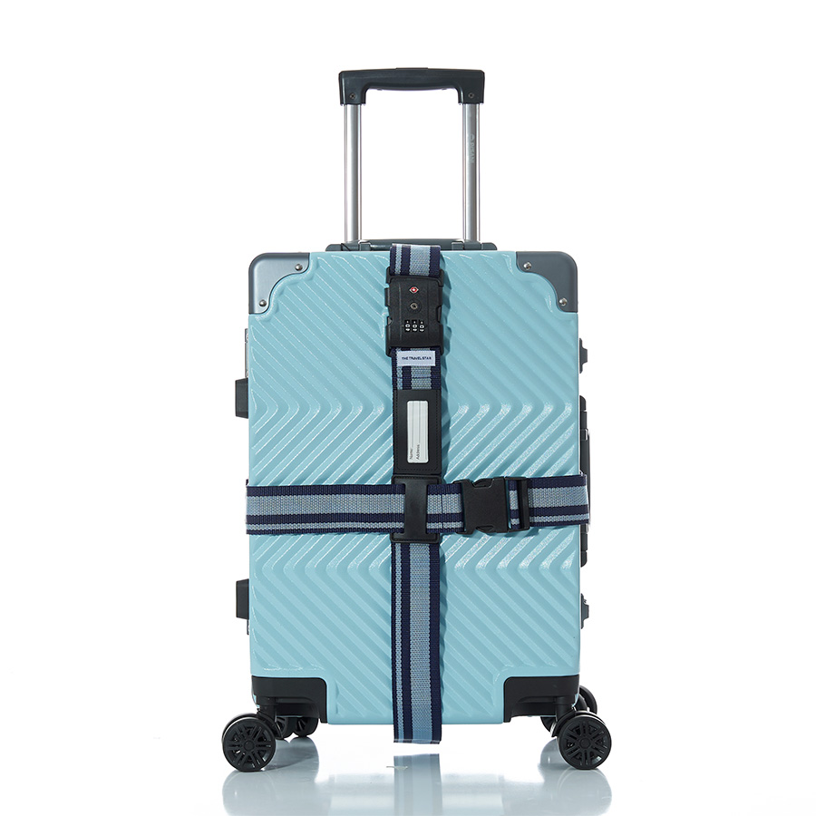 Dây đai vali The Travel Star TC063 TSA Cross Luggage Belt S Blue