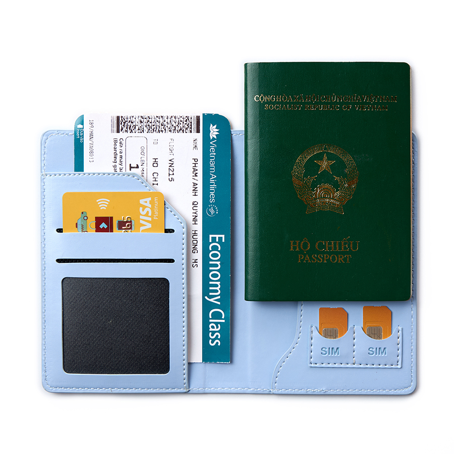 Ví đựng hộ chiếu/passport The Travel Star Xplus Passport Cover S Blue