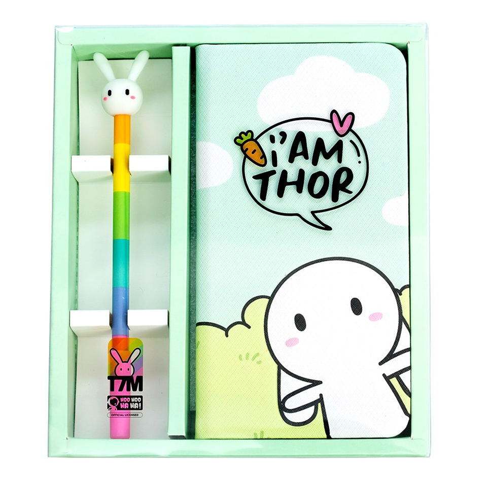 Vali Thỏ Bảy Màu Bộ sổ viết Thỏ NTT7M01 S Light Green