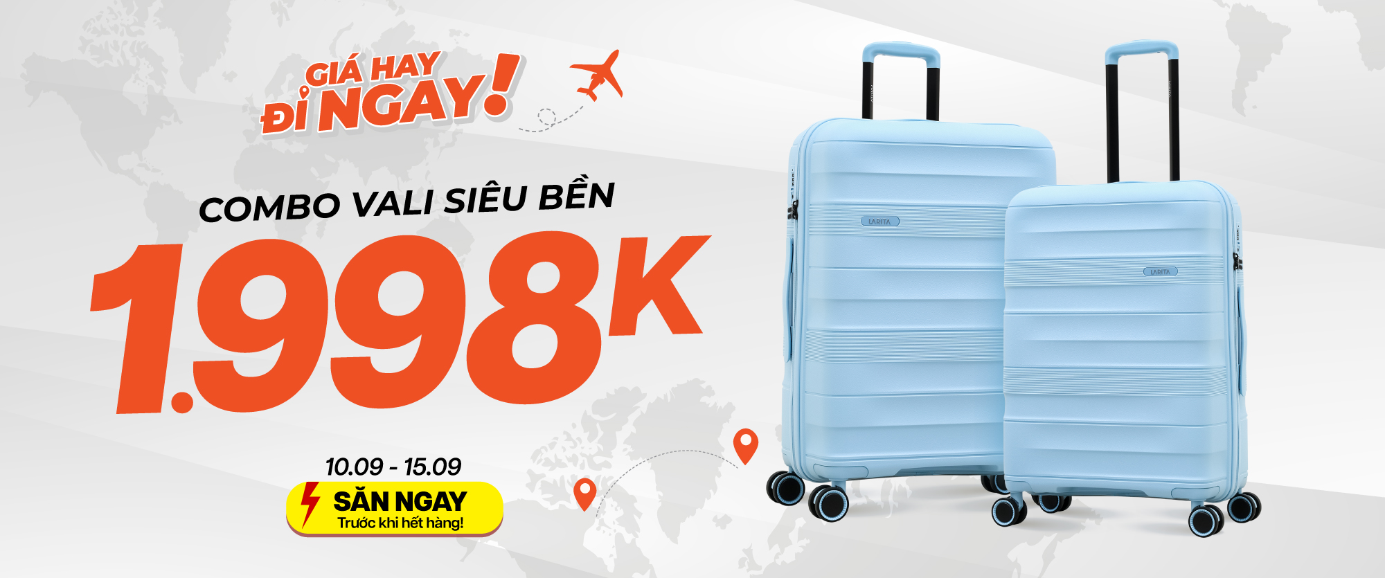 Săn sale giữa tháng 10/9 - 15/09