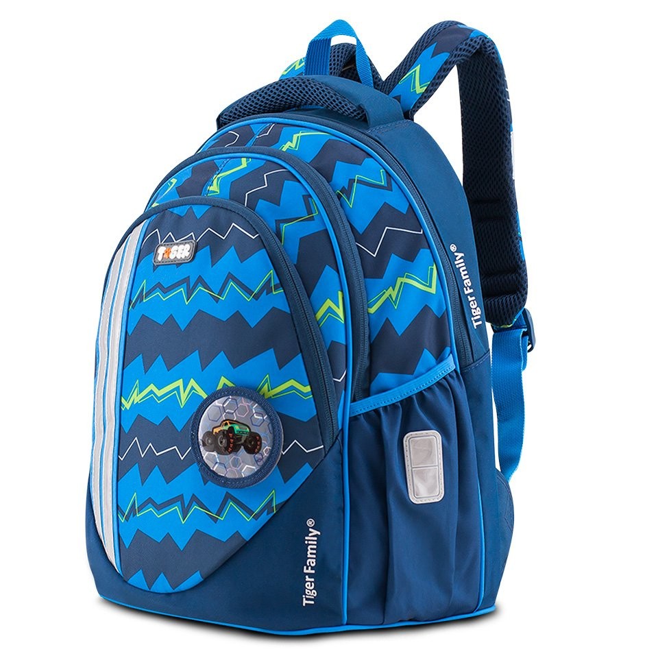 Balo Tiger Family Champ Zigzag TGCH-001A M Blue