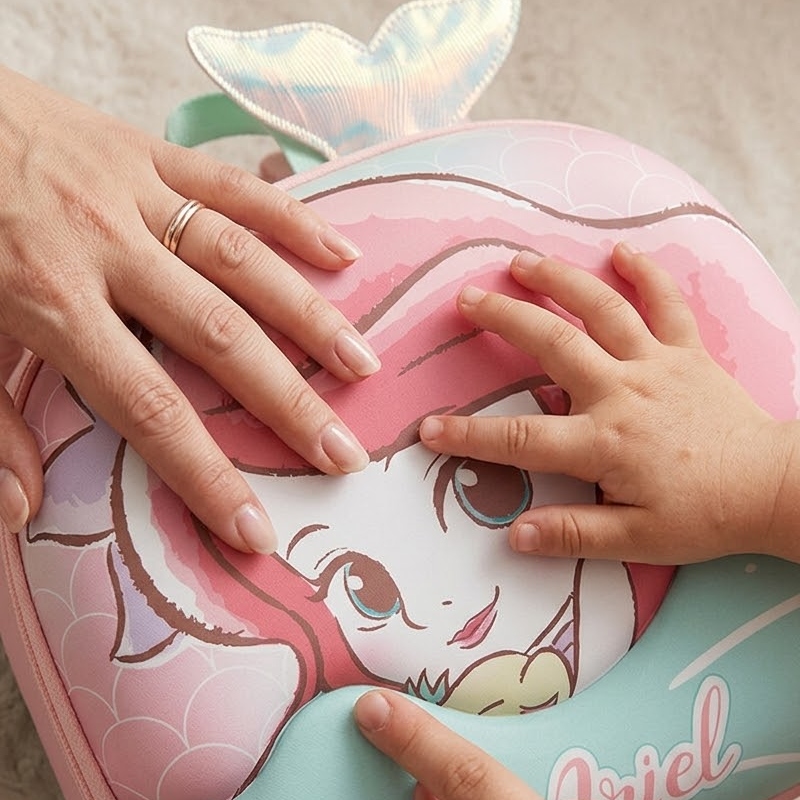 Review balo cho bé gái mẫu giáo Disney Ariel 2