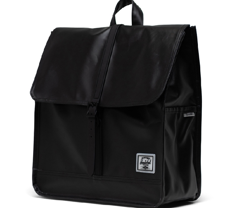Balo đen trơn Herschel City Weather Resistant dễ sử dụng hơn mình nghĩ