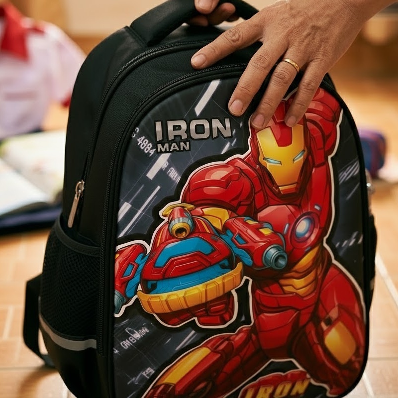 Trải nghiệm balo đi học cho bé trai lớp 1 Disney BA5956B2 3