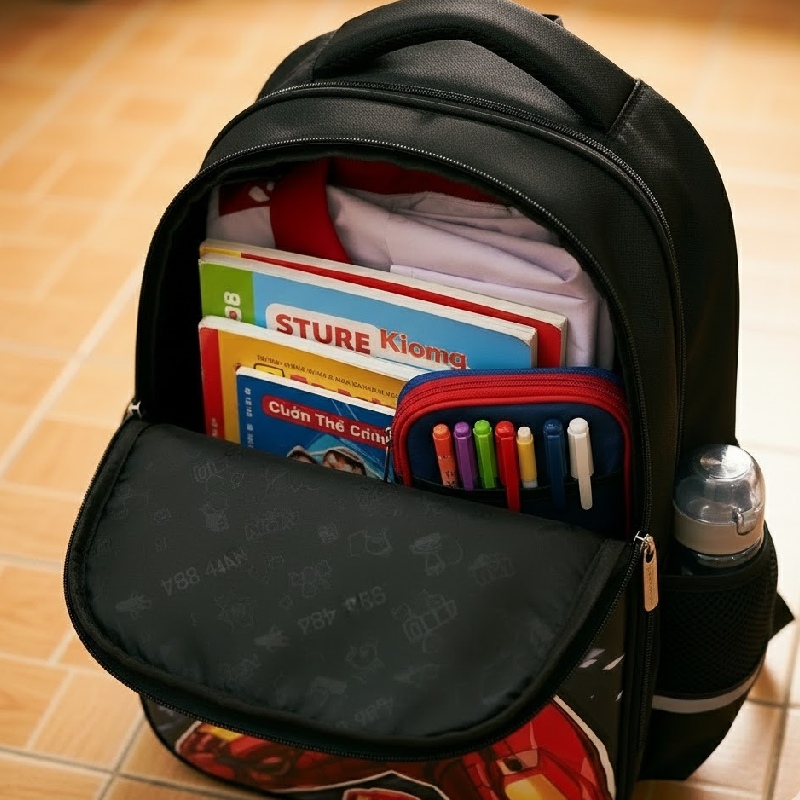 Trải nghiệm balo đi học cho bé trai lớp 1 Disney BA5956B2 4