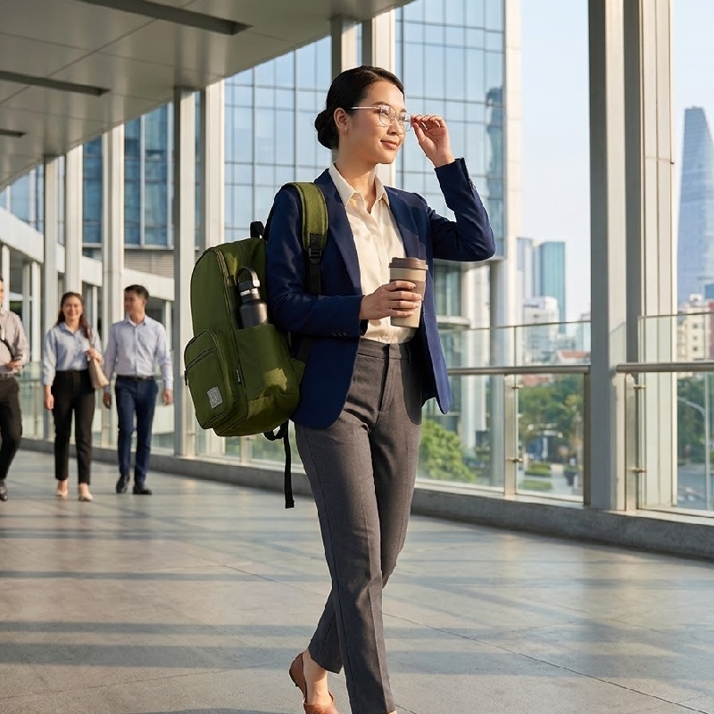 Sự thật nhận ra về balo đi làm chống nước Larita Classic All-Day 3