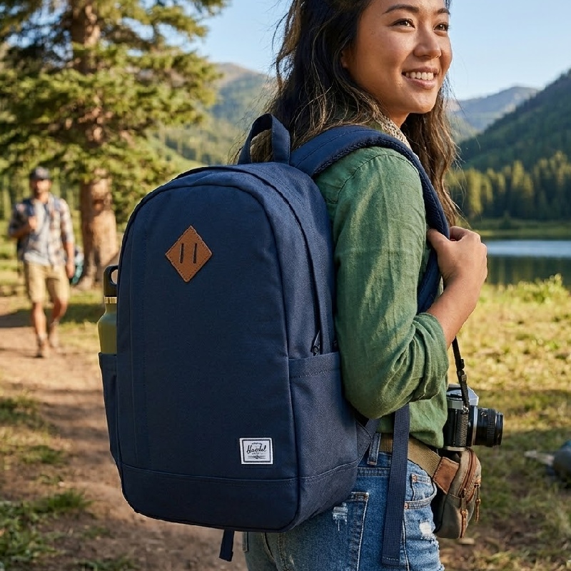 Trải nghiệm đeo thử balo nhỏ Herschel Seymour TM hàng ngày 4