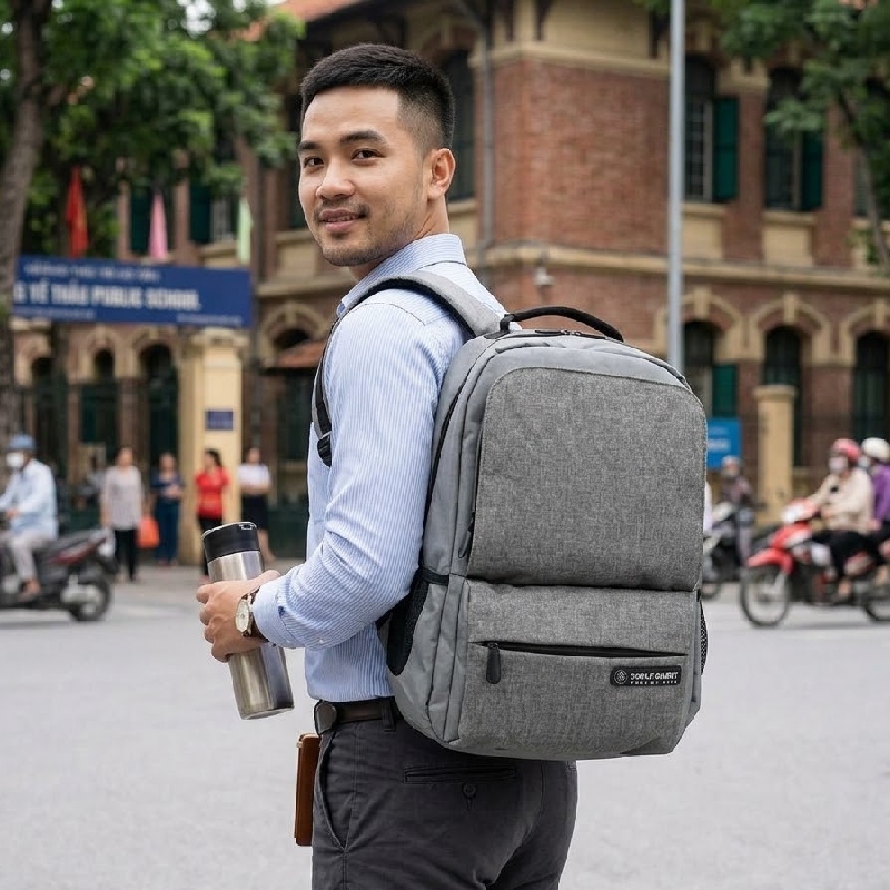 Balo xám Simplecarry B2B01 đơn giản nhưng ứng dụng cao 2