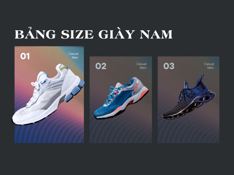 Bảng size giày nam, nữ theo chuẩn Việt Nam và Quốc tế 2