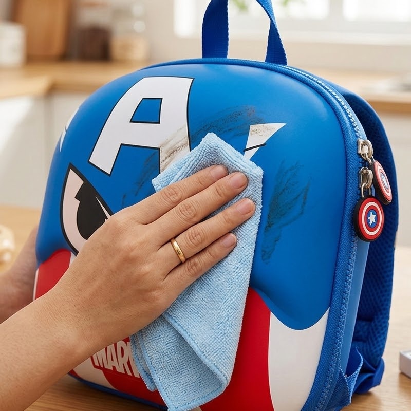 Review thực tế balo cho bé trai mẫu giáo Disney Captain America 5