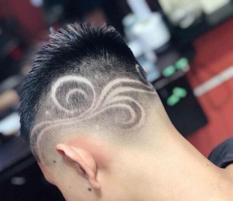 10 kiểu kẻ vạch tóc nam sau gáy dành cho anh chàng sành điệu 3