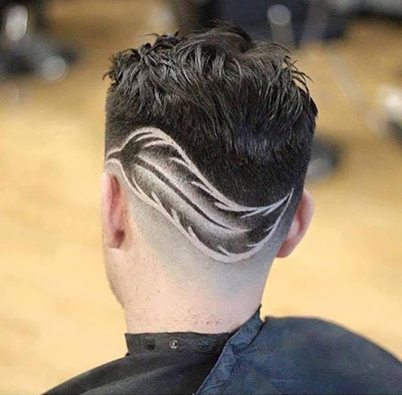 10 kiểu kẻ vạch tóc nam sau gáy dành cho anh chàng sành điệu 5