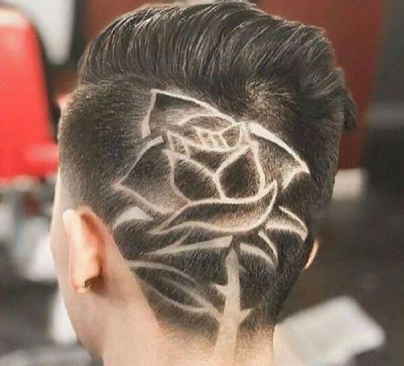 10 kiểu kẻ vạch tóc nam sau gáy dành cho anh chàng sành điệu 9