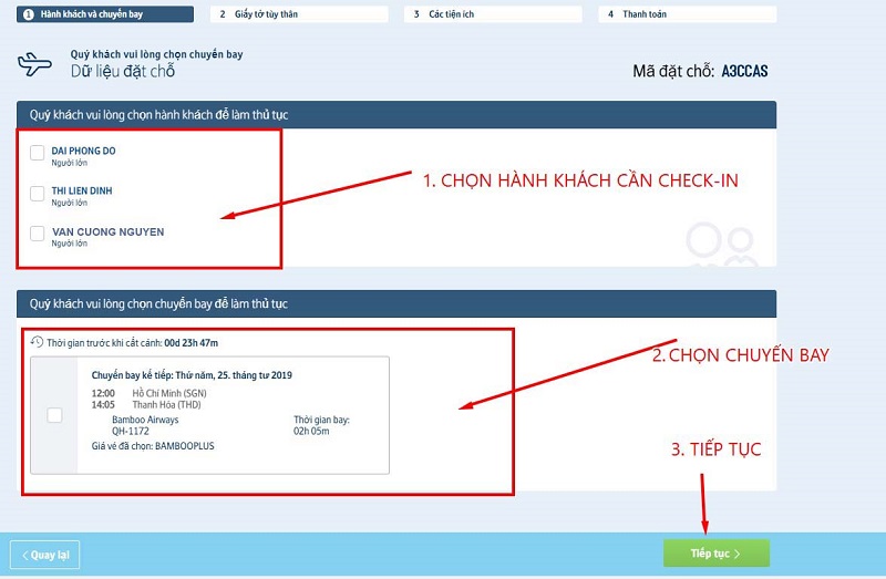 Danh sách sân bay nào được check in online theo từng hãng 8