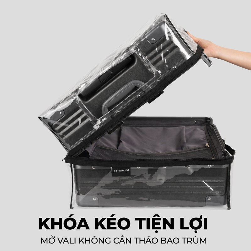 Giới thiệu túi bọc vali trong suốt chống nước bảo vệ hành lý 2