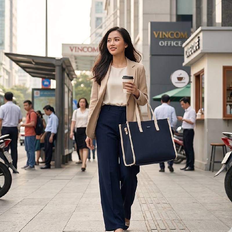Túi tote đựng laptop Larita Metro Work: Linh hoạt, tiện lợi 5
