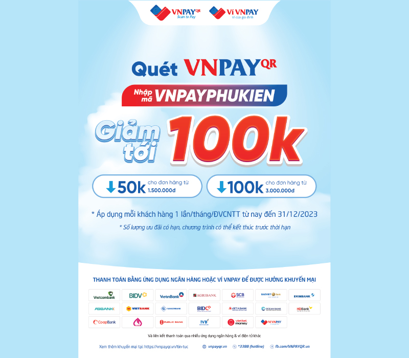 Quét VNPay - Giảm ngay đến 100K 2