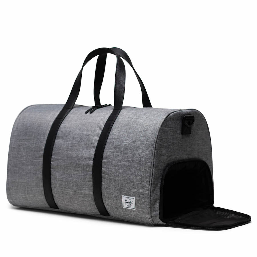 Túi trống Herschel Novel TM Duffle Standard M Raven Crosshatch
