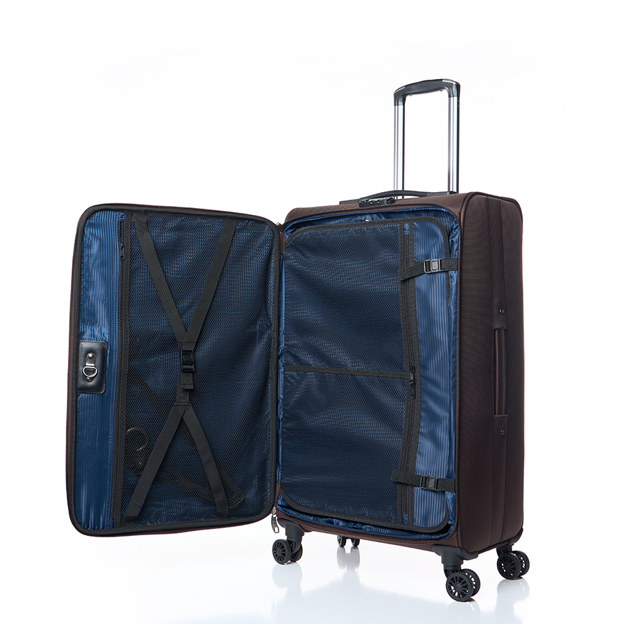 Vali kéo vải Beatas JP20_26 L Brown