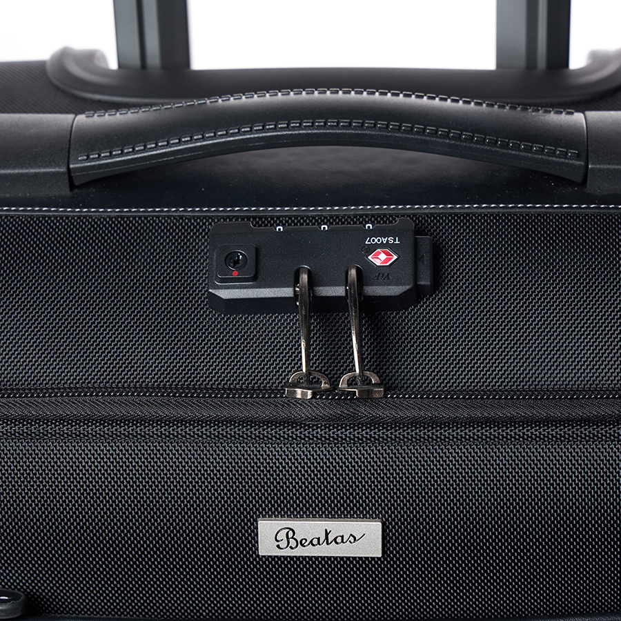 Vali kéo vải Beatas JP20 Wide Black