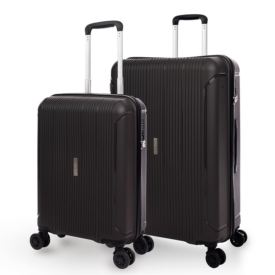 Vali Combo 2 Vali Larita Rina Size M + L Black