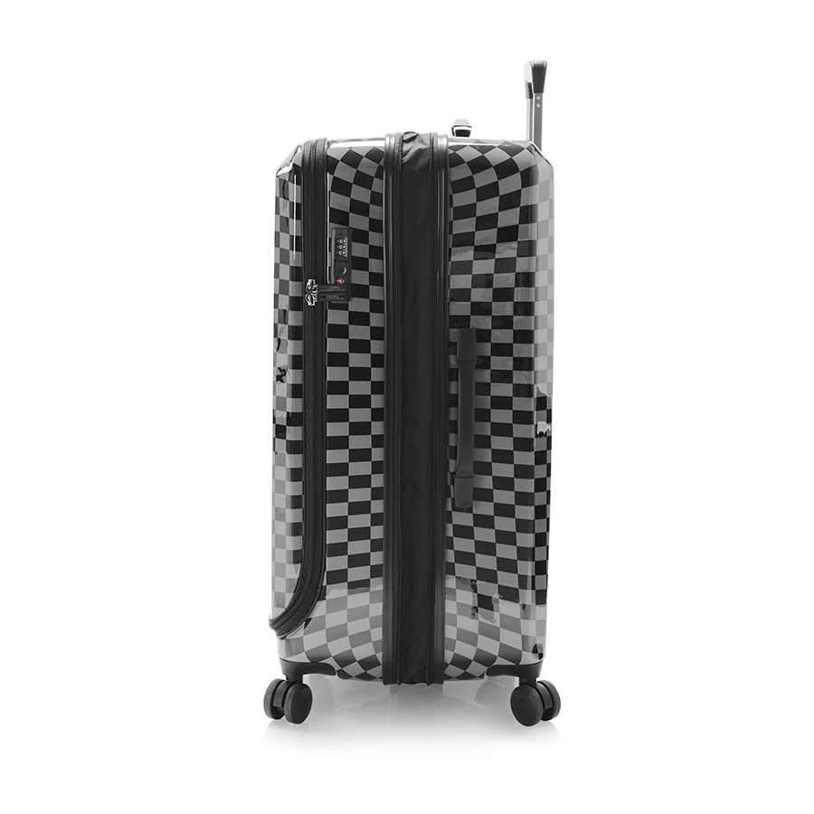 Vali kéo nhựa dẻo Heys EZ Fashion_28 L Black/Grey Checkered