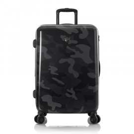 Vali kéo nhựa dẻo Heys Fashion Spinner_24 M Black Camo
