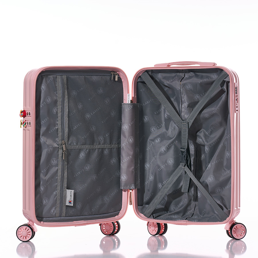 Vali kéo nhựa cứng Larita CharmX LK01_20 S Pink