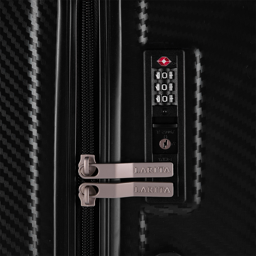 Vali kéo nhựa cứng Larita Cory MG1124_28 L Gun Metal