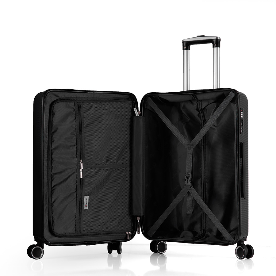 Vali kéo nhựa cứng Larita Cory MG1124_28 L Gun Metal