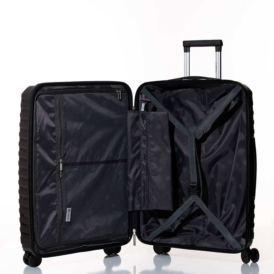 Vali kéo nhựa dẻo Larita Lusy AH1024_24 M Black