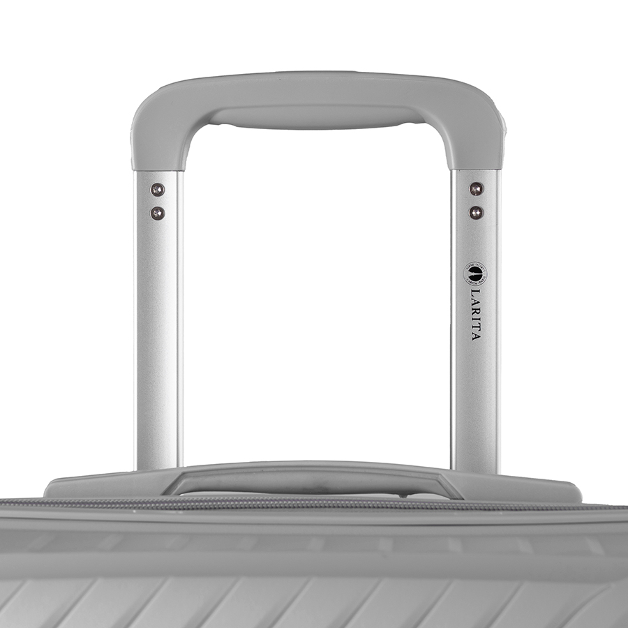 Vali kéo nhựa dẻo Larita Rico AH0324_Combo S+M Grey