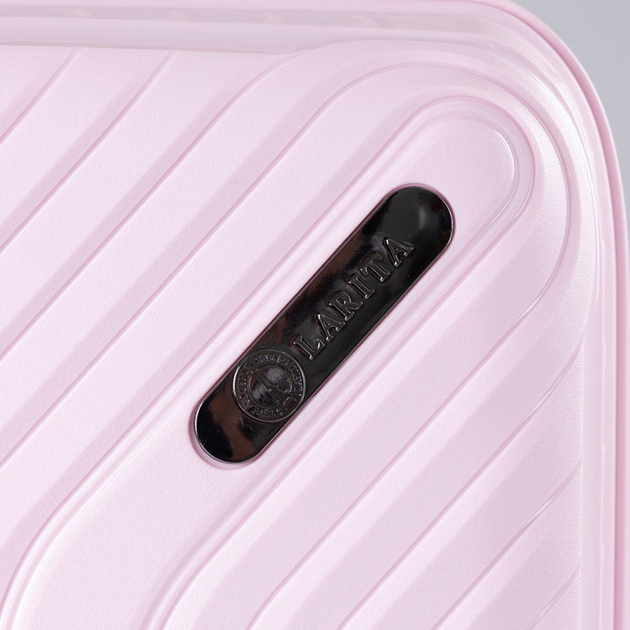 Vali kéo nhựa dẻo Larita Rico AH0324_Combo M+L Pink