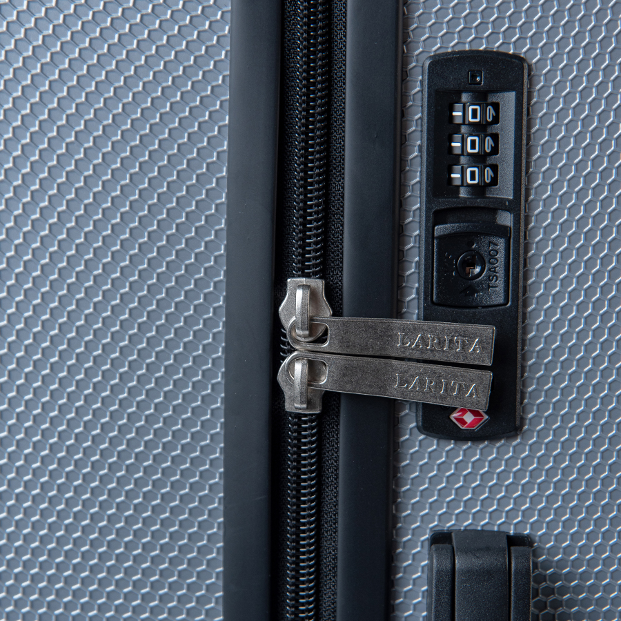 Vali kéo nhựa cứng Larita Sena ID2500_20 S Silver Gray