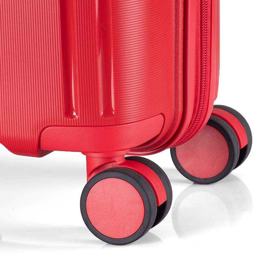 Vali kéo nhựa dẻo Combo 2 Vali Larita Siro Size M + L Red