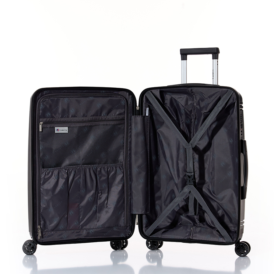 Vali kéo nhựa dẻo Larita Soly AH0924_28 L Black