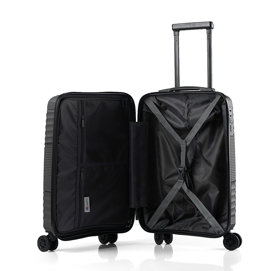 Vali kéo nhựa dẻo Larita Zeni LK0325_19 S Dark Grey