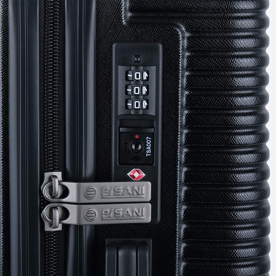 Vali kéo nhựa cứng Pisani Turon HF8004_20 S Black