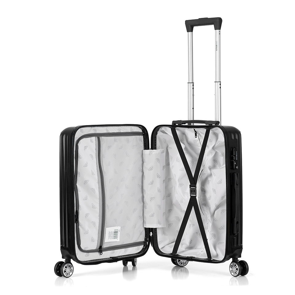 Vali kéo nhựa cứng Stargo Essenza Z22 S Black